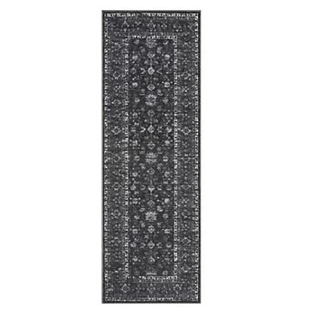Modern Washable Low Pile Area Rug, Non-Slip, Soft, Neutral, Collapsible Carpet for Living Room