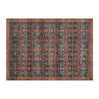 Vintage Living Room Area Rug Soft Washable Oriental Traditional Distressed Farmhouse Rugs