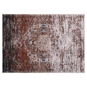 Area Rug Vintage Boho Area Rug Washable Non-Slip Carpet for Living Room, Bedroom, Dining Room