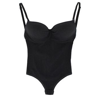 Paris Blues Women's Molded Cup Seamless Thong Bodysuit
