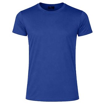 Jump Start Men's Poly Tech Short Sleeve Crew Neck Tee