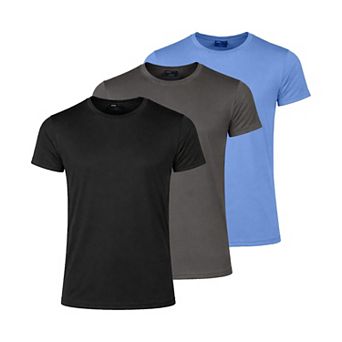 Jump Start Men's Poly Tech Short Sleeve Crew Neck Tee-3 Pack