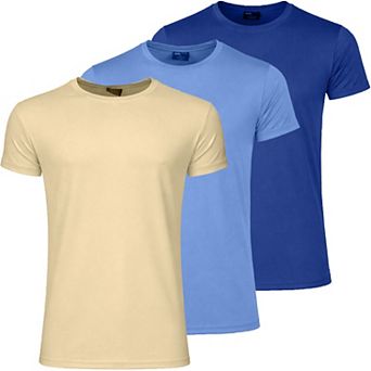 Jump Start Men's Poly Tech Short Sleeve Crew Neck Tee-3 Pack