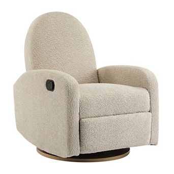Christopher Knight Home 360 Swivel & Glider Recliner Chair with Boucle Upholstery