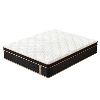 Plush Hybrid Mattress 10 Inch Independently Encased Coils Gel Memory Foam