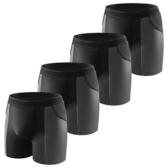 Carer 4-Pack Men's Incontinence Underwear - Washable Reusable LeakProof Boxers