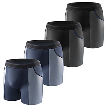 Carer 4-Pack Men's Incontinence Underwear - Washable Reusable LeakProof Boxers