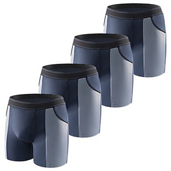 Carer 4-Pack Men's Incontinence Underwear - Washable Reusable LeakProof Boxers