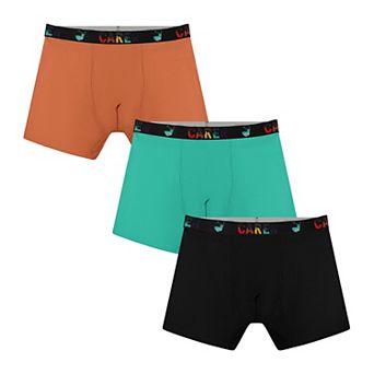Carer 3-Pack Boys Incontinence Boxer Briefs Washable Cotton Leakproof Underwear
