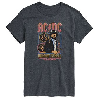 Big & Tall ACDC Highway To Hell 1979 Vintage Short Sleeve Graphic T-Shirt