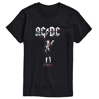 Big & Tall ACDC Angus Pose Short Sleeve Graphic T-Shirt