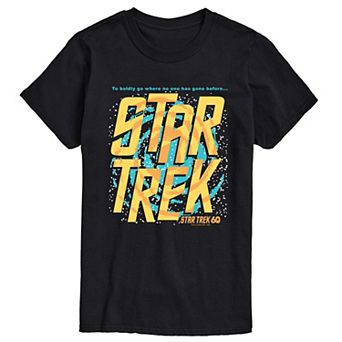 Big & Tall Star Trek Retro Space Logo Short Sleeve Short Sleeve Graphic T-Shirt