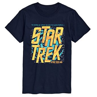 Big & Tall Star Trek Retro Space Logo Short Sleeve Short Sleeve Graphic T-Shirt