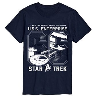 Big & Tall Star Trek U.S.S. Enterprise '66 Short Sleeve Graphic T-Shirt