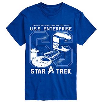 Big & Tall Star Trek U.S.S. Enterprise '66 Short Sleeve Graphic T-Shirt