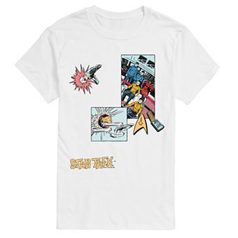 Big & Tall Star Trek Retro Comic Collage Short Sleeve Graphic T-Shirt