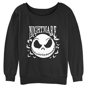 Juniors' Disney's The Nightmare Before Christmas Jack Skellington Nightmare Graphic Pullover