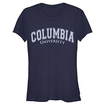 Juniors' Columbia University Fitted Graphic Tee