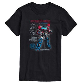 Big & Tall Transformers Optimus Prime Graphic Short Sleeve T-Shirt