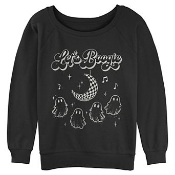 Juniors' Let's Boogie Halloween Ghosts Graphic Pullover