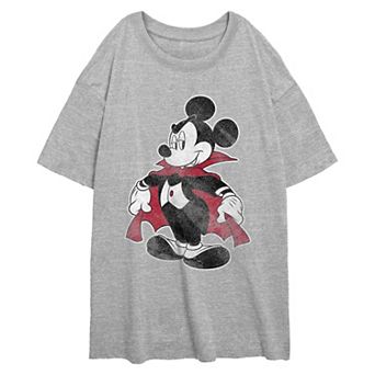 Juniors' Disney's Mickey Mouse Vampire Halloween Costume Oversized Graphic Tee