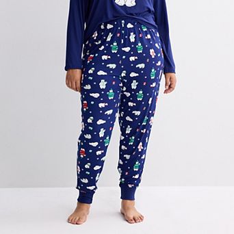 Plus Size Jammies For Your Families® Mix & Match Banded Pajama Bottoms