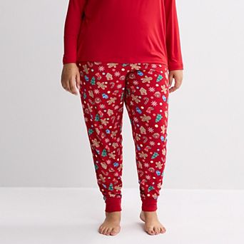 Plus Size Jammies For Your Families® Mix & Match Banded Pajama Bottoms