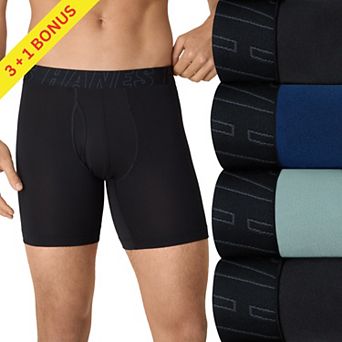 Men's Hanes® Ultimate® 3+1 Bonus Pack All Day Dry Boxer Briefs Underwear