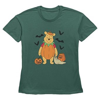 Women's Disney's Winnie the Pooh Halloween Pumpkin Costume Graphic Tee