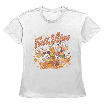 Women's Disney's Mickey Mouse and Friends Fall Vibes Graphic Tee