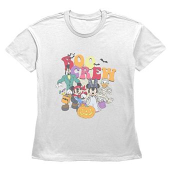 Women's Disney's Mickey Mouse and Friends Boo Crew Halloween Costumes Graphic Tee