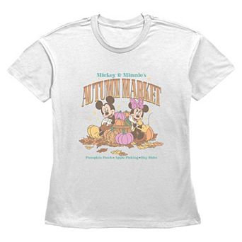 Women's Disney's Mickey & Minnie Mouse Autumn Market Graphic Tee