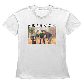Women's Friends The One With The Football Thanksgiving Huddle Graphic Tee