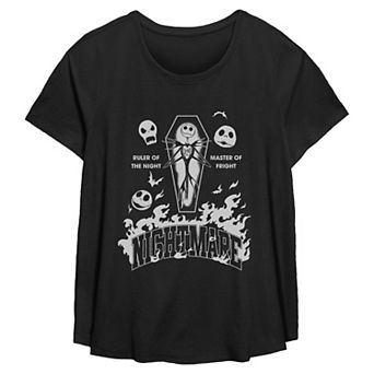Plus Size Disney's The Nightmare Before Christmas Jack Skellington Ruler of the Night Graphic Tee