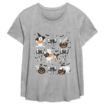 Plus Size Disney's Winnie the Pooh Halloween Spooky Friends Graphic Tee