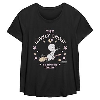 Plus Size Casper The Lovely Ghost Flowy Graphic Tee