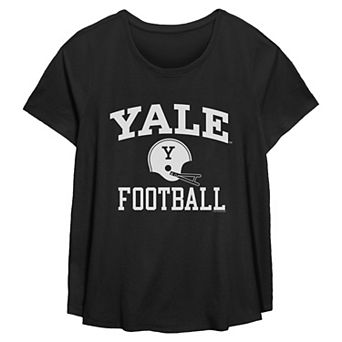 Plus Size Yale University Football Helmet Flowy Graphic Tee