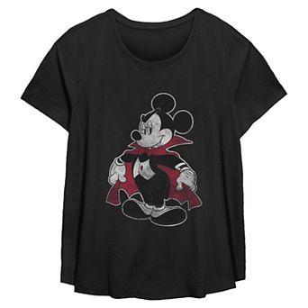 Plus Size Disney's Mickey Mouse Vampire Halloween Costume Flowy Graphic Tee