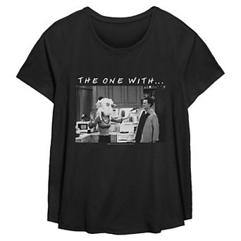 Plus Size Friends The One with All the Thanksgivings Monica Turkey Flowy Graphic Tee
