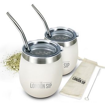 London Sip 2 pc 8-oz. Yerba Mate Cup Set