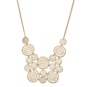 lonna & lilly Gold Tone Filigree Frontal Necklace