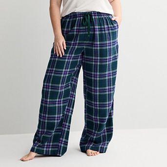 Plus Size Sonoma Goods For Life® Flannel Pajama Pants