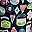 Navy Patch Pattern