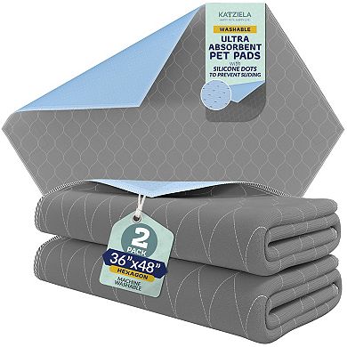 Katziela Quick-Drying Washable Pee Pads for Dogs (Hexagon36X48) Waterproof Reusable