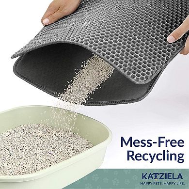 MeowLitter Mat24"x15" Double Layer Honeycomb Cat Litter Mat