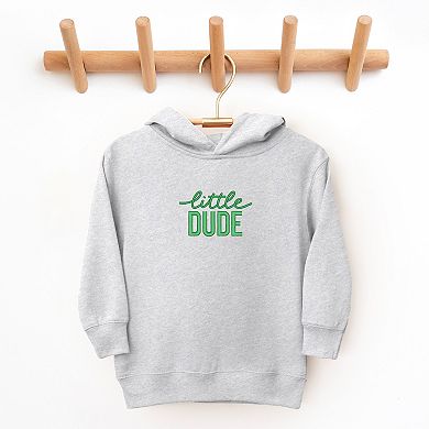 Embroidered Little Dude - Toddler Hoodie
