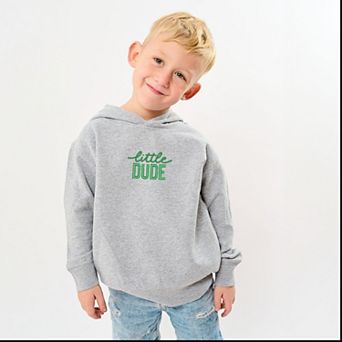 Embroidered Little Dude - Toddler Hoodie