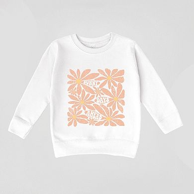 Sunny Days Ahead Daisies - Toddler Graphic Sweatshirt