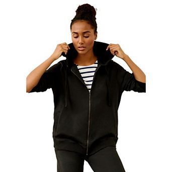 Ellos Plus Size Studio Short Active Hoodie