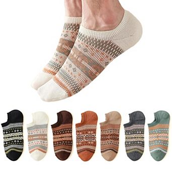 Womens Cute No Show Socks Non Slip Invisible Low Cut Breathable Soft Multipack